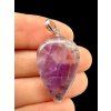 Silver pendant made of amethyst