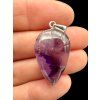 Silver pendant made of amethyst