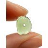 Moldavite bead with a drilled hole