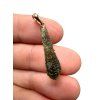 Moldavite pendant plated with rose gold 1,3g