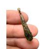 Moldavite pendant plated with rose gold 1,3g