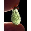 Moldavite pendant plated with rose gold 1,5g