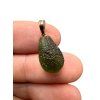 Moldavite pendant plated with rose gold 1,5g