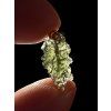 Moldavite pendant plated with rose gold 1g