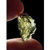 Moldavite pendant plated with rose gold 1g