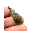 Moldavite pendant plated with rose gold 1,43g
