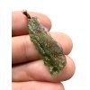 Moldavite pendant plated with rose gold 2,25g