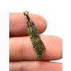 Moldavite pendant plated with rose gold 1g