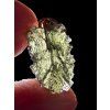 Moldavite pendant plated with rose gold 1,1g