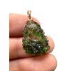 Moldavite pendant plated with rose gold 2,5g