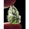 Moldavite pendant plated with rose gold 2,5g