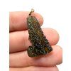 Moldavite pendant plated with rose gold 2,85g