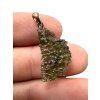 Moldavite pendant plated with rose gold 1,33g