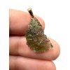 Moldavite pendant plated with rose gold 1,33g