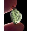 Moldavite pendant plated with rose gold 1,4g