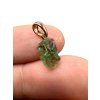 Moldavite pendant plated with rose gold 0,55g