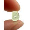 Moldavite bead with a drilled hole