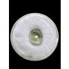 Moldavite bead with a drilled hole