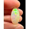 Silberanhänger mit facettiertem Edelopal