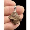 Silberanhänger mit Steinmeteorit NWA X 3,2g