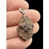 Silver Pendant with NWA X Stony Meteorite 2,8g