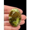 Green opal cabochon – Peru