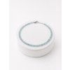Aquamarin-Armband – facettierte - 2 mm-Perlen – Verschluss aus 925er Silber