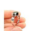 Silver ring with moldavite – Adjustable size
