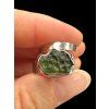 Silver ring with moldavite – Adjustable size