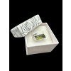 Silberring mit Moldavit – Verstellbare Größe