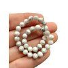 Howlite Bracelet 5 mm – Faceted Beads