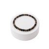 Náramek z obsidiánu 4 mm – broušené korálky