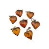 Silver amber pendant – random piece