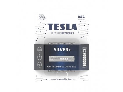 TESLA AAA SILVER + Alkaline 4 ks blister LR03 NEW