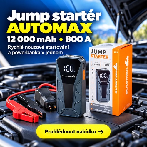 Jump startér 12 000 mAh