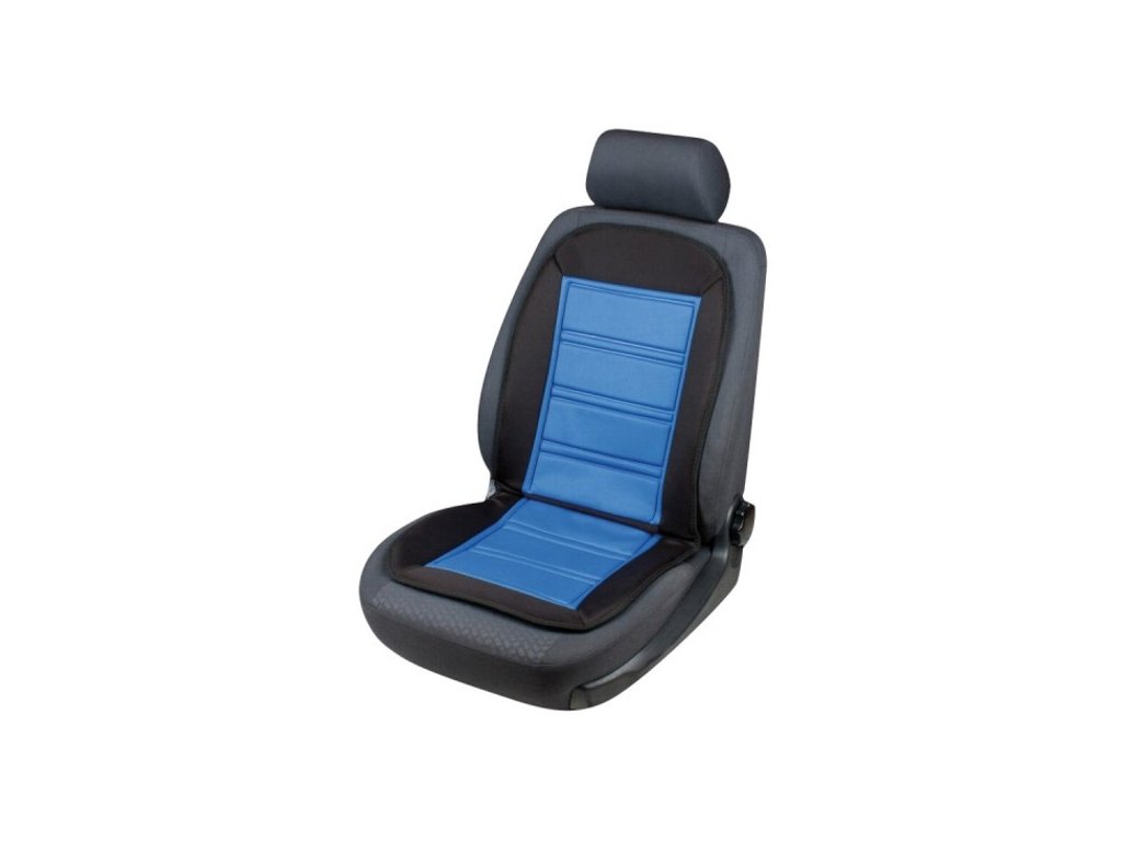 Potah na sedadla vyhřívaný 12V modrý