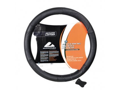 Potah na volant 100% kůže Black 39-41 cm