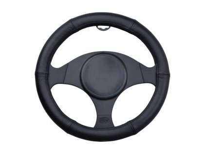 Potah na volant 100% kůže Black 42-44 cm