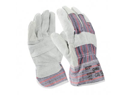 Pracovní rukavice GINO šedé  A1013/10 vel. 10,5"