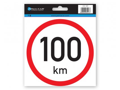 Samolepka konstrukční rychlost 100 km