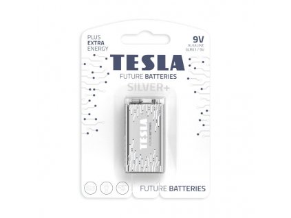 TESLA 9V SILVER+ Alkaline 1 ks blistr 6LR61 NEW