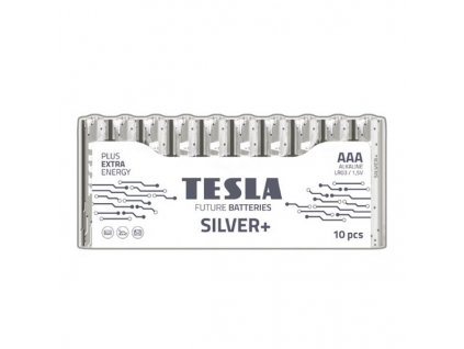 TESLA AAA SILVER+ Alkaline 10 ks Shrink LR03 NEW