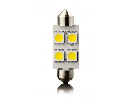 Žárovka LED4 SV8,5 39mm 12V- WHITE 2 ks