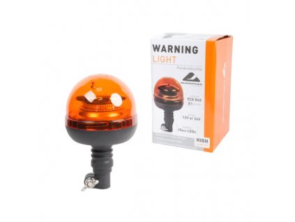 Výstražný maják 12V/24V oranžový 45LED R10, R65 stojan