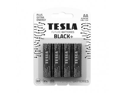 TESLA AA BLACK+ Alkaline 4ks blistr LR06