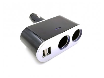 Rozdvojka zapalovače 12V/24V + 2xUSB port 2.4A