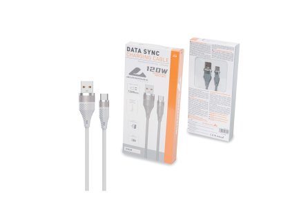 USB kabel USB to USB-C 1,2 m 120W | 5A - šedý