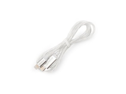 USB kabel USB-C to LIGHTNING 1 m 27W | 3A | 480 Mbps - LED bílý