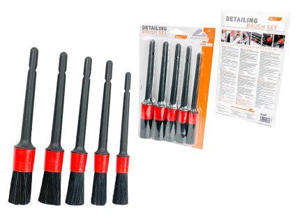 Detailingové štětce AUTOMAX – sada 5 ks
