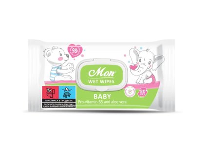 Vlhčené ubrousky AREON WET WIPES MON - FOR BABY 80 ks